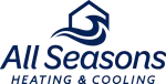 All Seasons Heating and Cooling Logo Navy