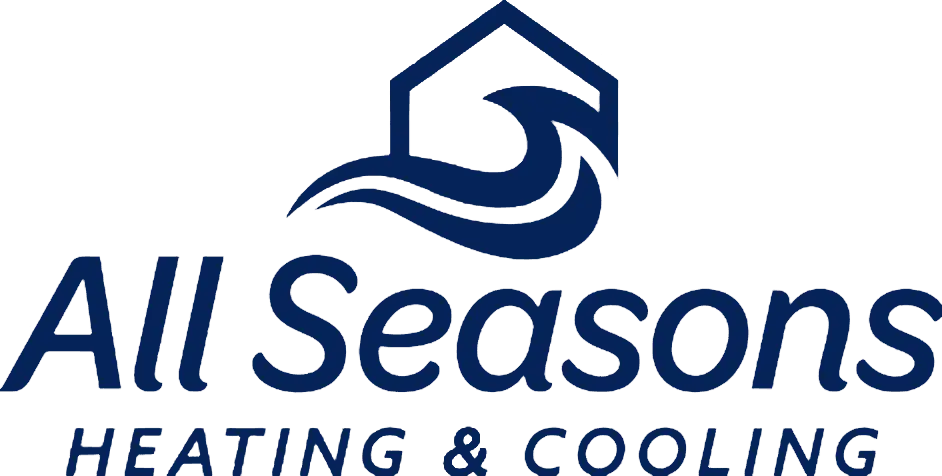 All Seasons Heating and Cooling Logo Navy