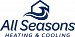 All Seasons Heating and Cooling Logo Navy